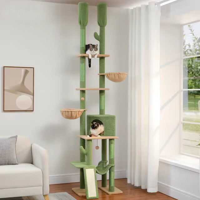 Arbre à chat XXL réglable avec hamacs