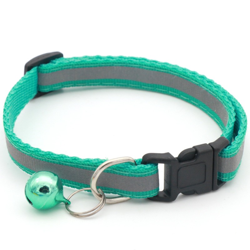 Collier pour chat réfléchissant simple avec grelot