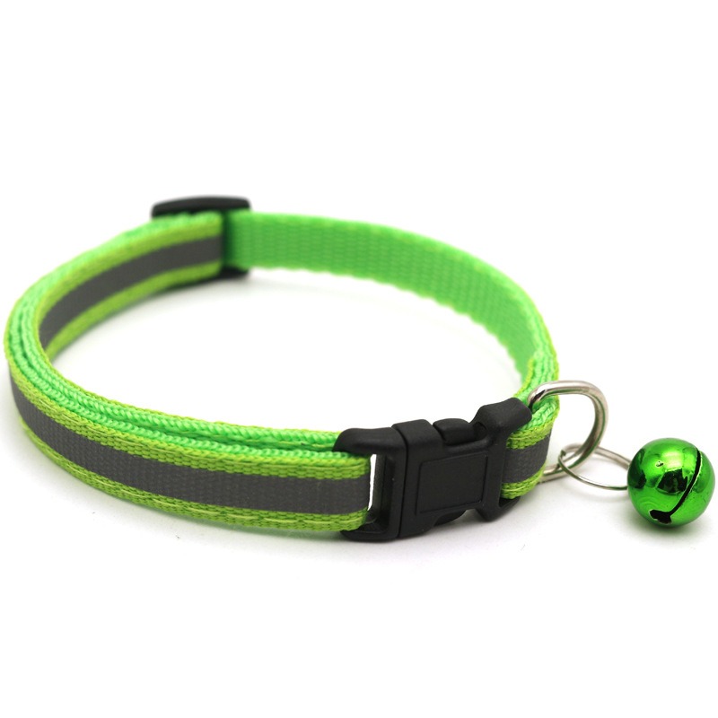 Collier pour chat réfléchissant simple avec grelot