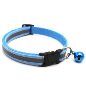 Collier pour chat réfléchissant simple avec grelot