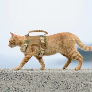 Harnais anti-fugue pour chat style militaire – Image 5