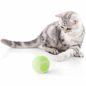 Balle interactive pour chat motif fleur – Image 2