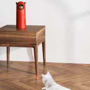 Laser pour chat avec cornes en relief