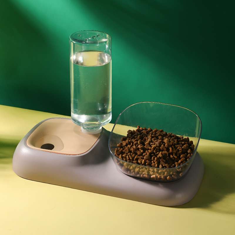 Gamelle surélevée design avec distributeur d'eau Gamelle surélevée design avec distributeur d'eau