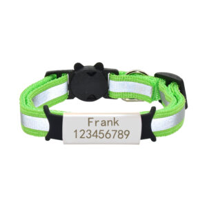 Collier chat personnalisé anti-étranglement et réfléchisssant Collier chat personnalisé anti-étranglement et réfléchisssant – Image 4