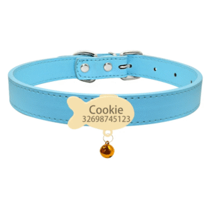 Collier chat personnalisé médaille dorée poisson Collier chat personnalisé médaille dorée poisson – Image 9