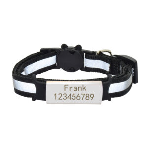 Collier chat personnalisé anti-étranglement et réfléchisssant Collier chat personnalisé anti-étranglement et réfléchisssant – Image 9