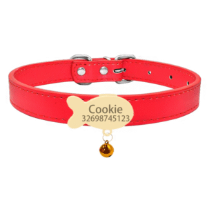 Collier chat personnalisé médaille dorée poisson Collier chat personnalisé médaille dorée poisson – Image 14