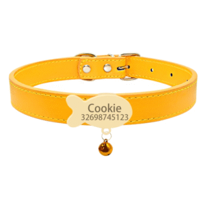 Collier chat personnalisé médaille dorée poisson Collier chat personnalisé médaille dorée poisson – Image 18